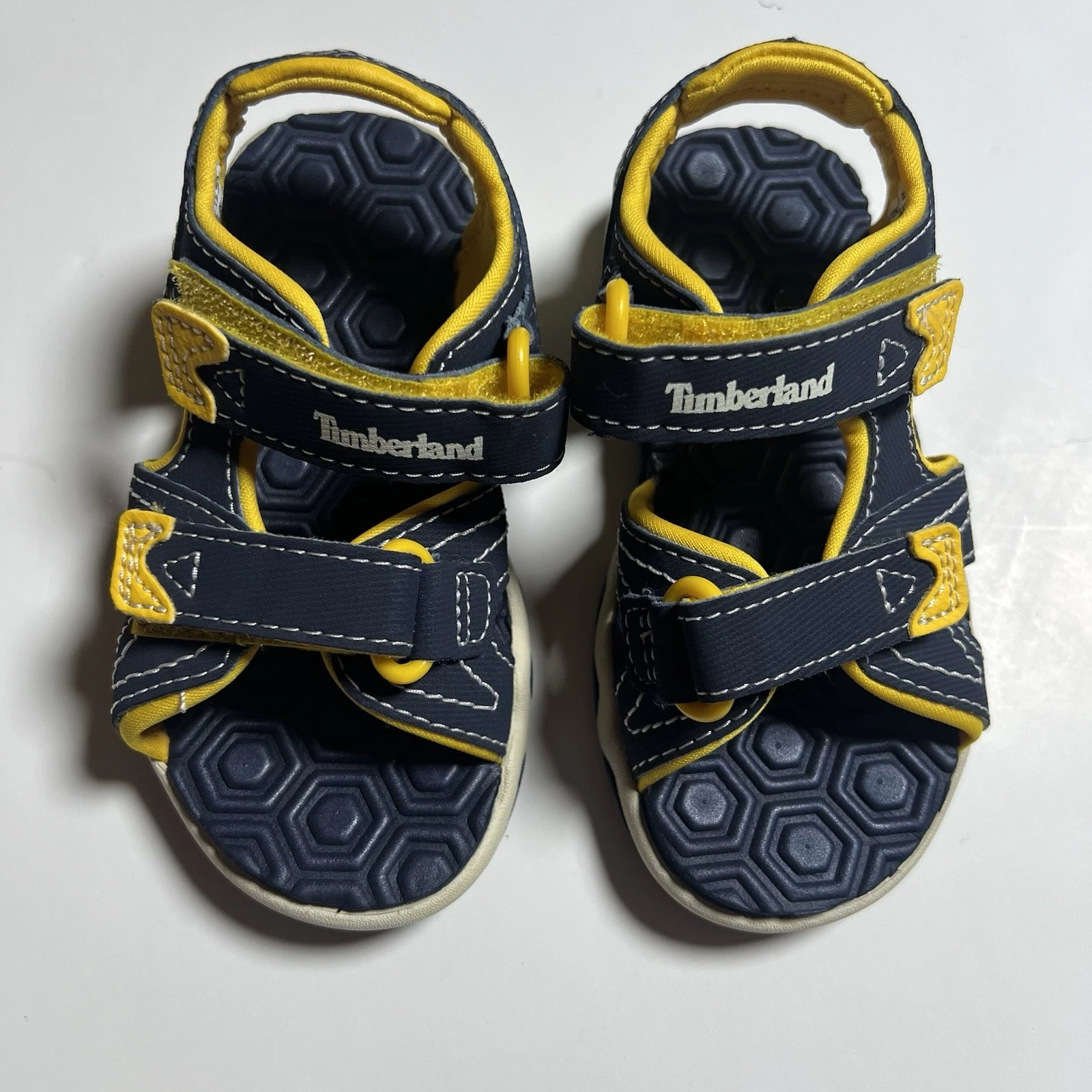 Timberland Adventure Seeker sandalo sportivo outdoor ragazzo taglia 6 blu navy giallo