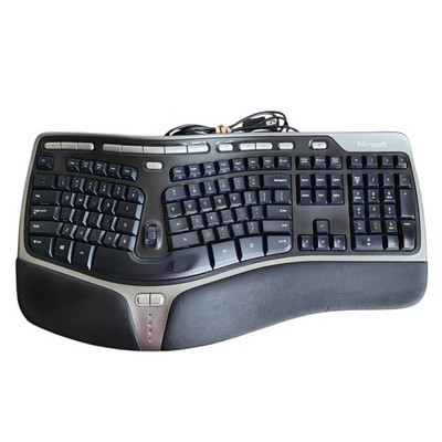 Microsoft Natural Ergonomic Keyboard 4000 Wired USB Split Ergonomic Black KU0462