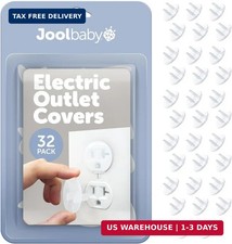 Outlet Covers 32 Pack for Child Safety - Easy Adult Removal, Plug Protectors f
