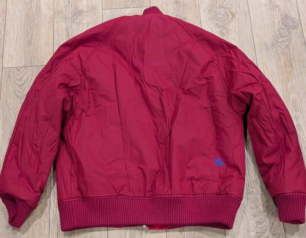 $2890 Mens Burberry Reversible Bomber Jacket Ripple Red IP Check XL thumbnail 11