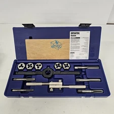 Irwin Hanson 12pc Fractional tap & Hex Die Set - 24612