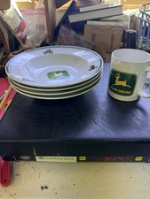 Gibson John Deer Soup Cereal Bowl Set Of 4 1 Mug Lot Working Condition