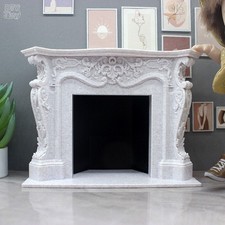 Muebles Chimenea Accesorios Escala 1/12 Casa de Muñecas Miniaturas Palacio Villa