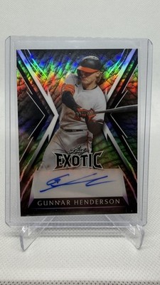 2023 Leaf Exotic - Gunnar Henderson #BA-GH1 Elephant Crystals /5 (AU, RC)