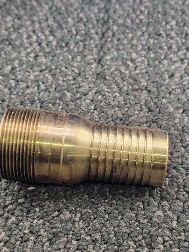 Dixon BST20 Brass King Combination Nipple 1-1/2" Male NPT x 1-1/2" Hose ID End