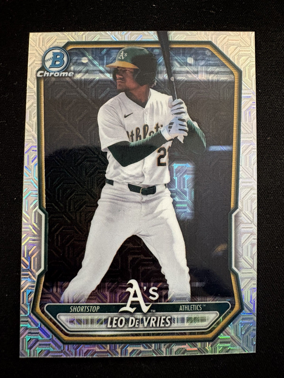 Leo De Vries 2026 Bowman Chrome Prospects Mojo Refractor #BCP-63