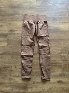 NVGTNT Leggings Laufhose high waist braun Gr.M