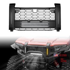 Front Mesh Grill with LED Spotlight for Polaris Xpedition XP/XP 5/ADV/ADV 5