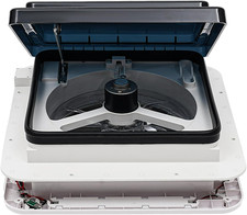 Ventola Di Ventilazione Sul Tetto, per Camper, per Finestra, Con LED E 10 Ali, 2