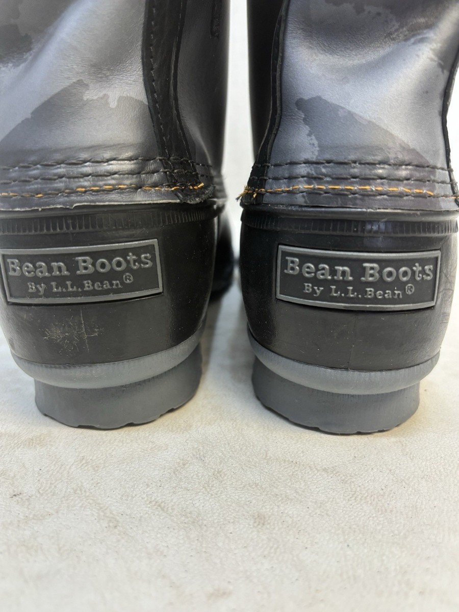 EUC L.L. Bean x Todd Synder Mens 10 M Camp Gray Camo Bean Boots LIMITED EDITION EUC L.L. Bean x Todd Synder Mens 10 M Camp Gray Camo Bean  main image 3