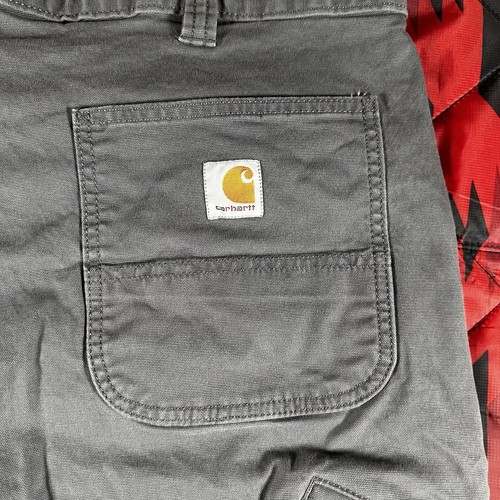 Carhartt Men's 40x32 Relaxed Fit Canvas Work Pants Gray Workwear Skater Grunge - Picture 10 of 10