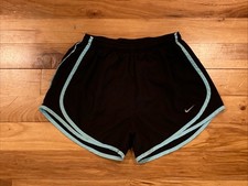 Nike Dri Fit Tempo w/ Drawstring Lined Walking Running Black Shorts Womens Small
