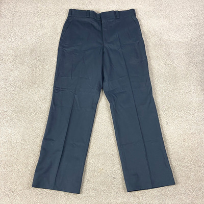 Flying Cross Uniform Dress Pants Mens 36 Regular 74200 Navy Cotton Unhemmed