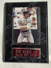 Mark McGwire St Louis Cardinals MLB 1998 Pinnacle Inside Baseball Photo Plaque