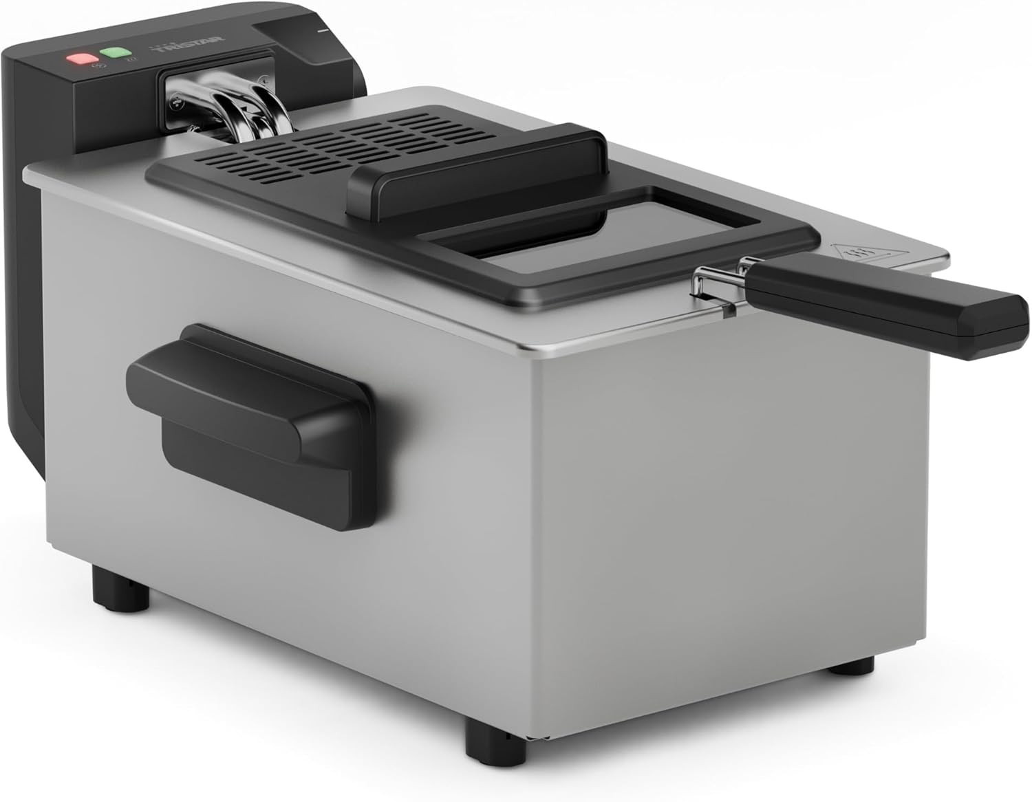 Friggitrice Professionale 3L Acciaio Inox - Termostato Regolabile 190°C