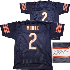 DJ Moore Signed Blue Jersey - XL, Digital Certificate of Authenticity Included