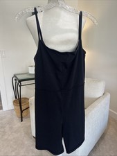 Aritzia Wilfred Free Black Romper 7" Black Size Large One Piece Workout Lounge