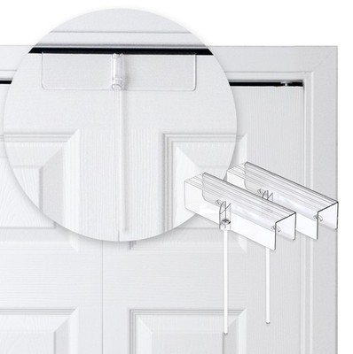 Bi-fold Door Lock Set - Unbreakable Clear Polycarbonate, Easy Tool-Free Install
