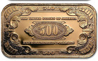 1 Troy Oz. Copper Bar McKinley $500 Banknote Design .999 Fine Pure Bullion Ingot — photo 5