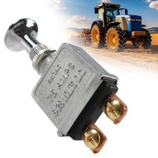 12V Heavy Duty Metal Chrome Push Pull On Off Switch Classic Car Van 4v4 Boat