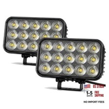 LED Tractor Lights 6 Inch 12V Flood Work Lights 2PCS 110W