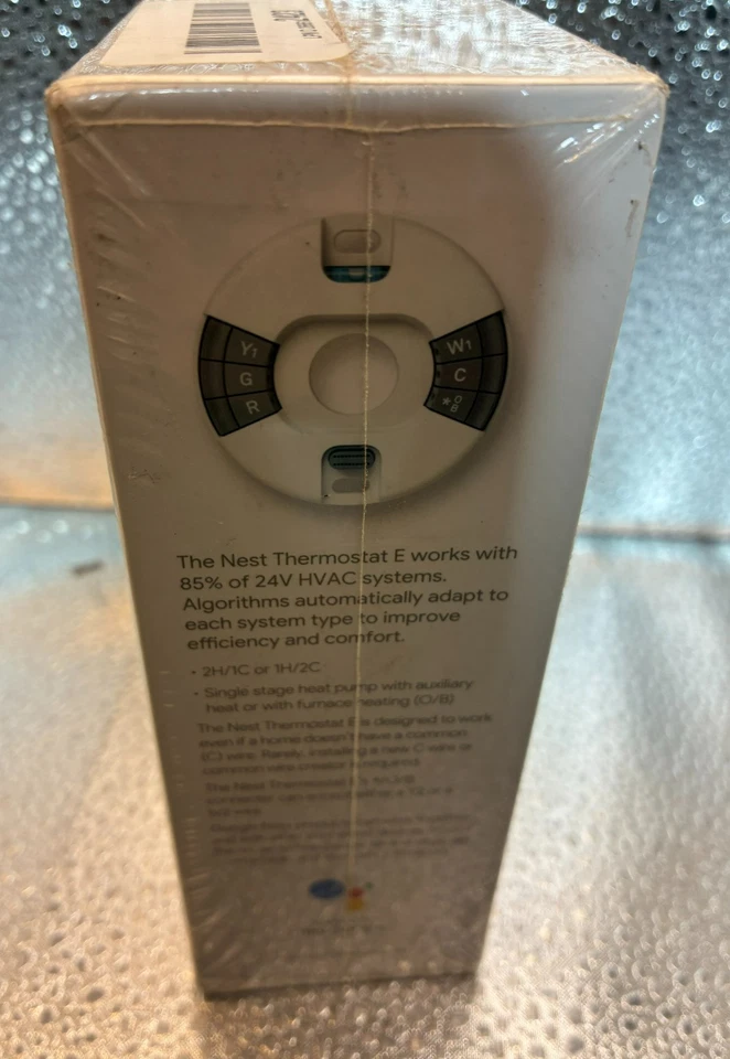 Google A0063 Nest Thermostat E Pro Edition Smart Thermostat White New Sealed - Image 4 of 4