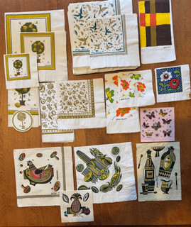 Vintage Lot 61 Paper Napkins 1950's 60's Georges Briard Pat Prichard Travis