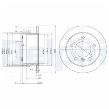 2 Bremsscheiben + 1 Satz Beläge hinten für Mercedes Sprinter 4-T B904 | 259287