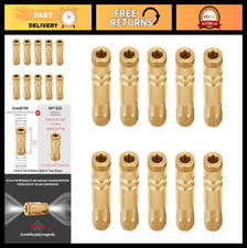 1/4 Inch Brass Female Air Hose Coupler 10 Pack NPT Quick Connect