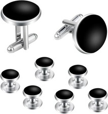8 Pcs Tuxedo Buttons and Cufflinks Tuxedo Cufflinks and Studs Set Tuxedo Shirt S