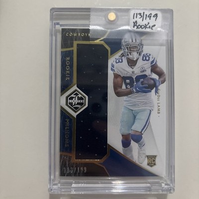 2020 Panini Limited CeeDee Lamb Rookie Phenoms #/199 PATCH SP RC Dallas Cowboys