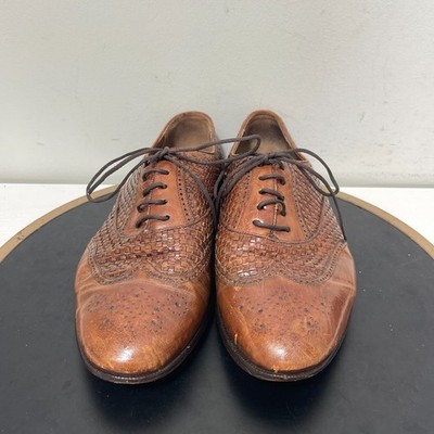 Mezlan Seville Woven Wingtip Oxford Men 10 EE Wide Dress  display picture 3