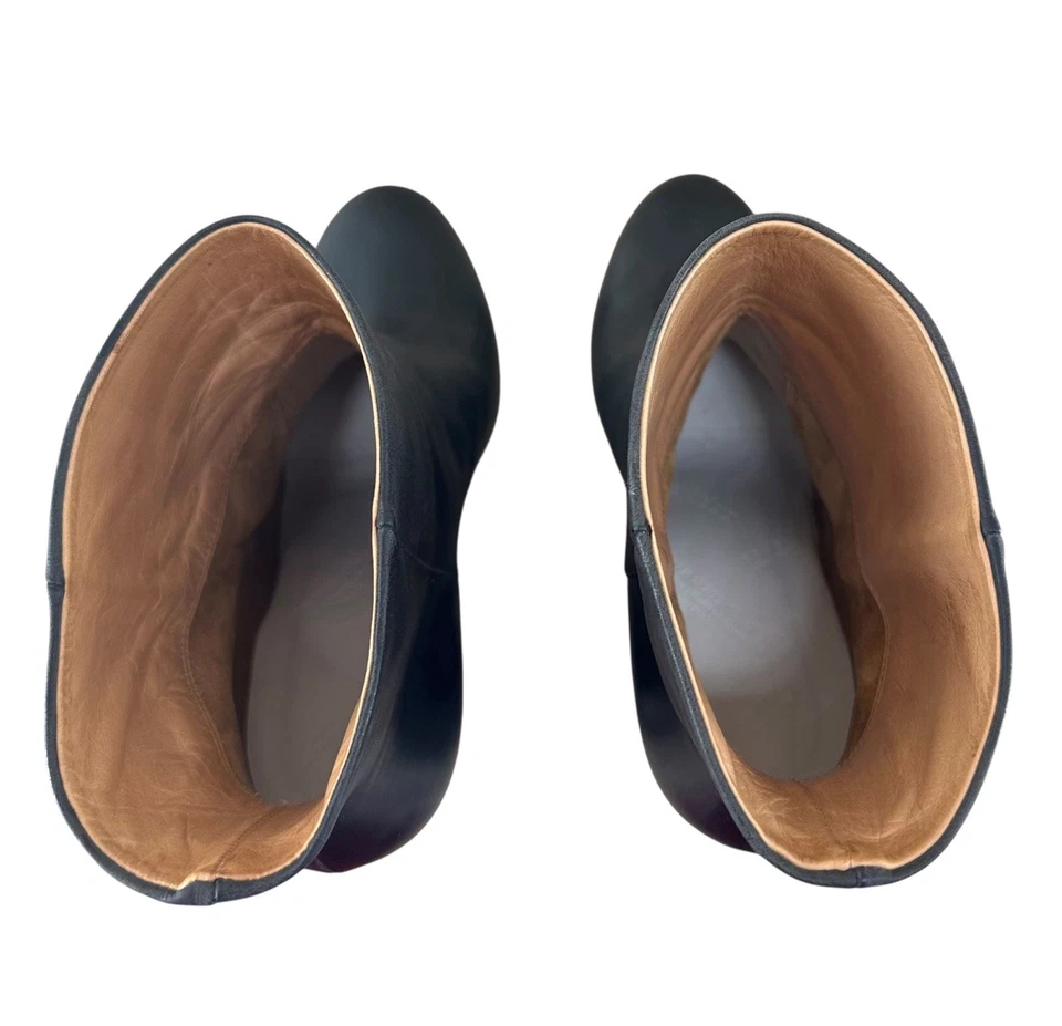 Botas occidentales de cuero para mujer Maison Martin Margiela de cuero negras talla 36,5/6 Foto 2 de 4