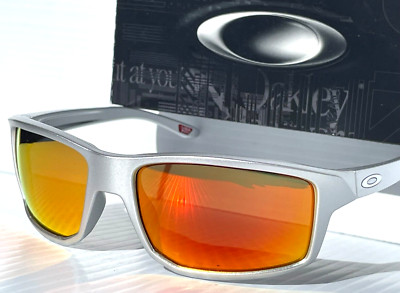 NEW Oakley GIBSTON X-Silver POLARIZED Galaxy Ruby Lens Sunglass 9449