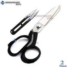 Fabric Scissors Tailor Dressmaker Craft Paper Free Thread Snips Heavy Duty Black