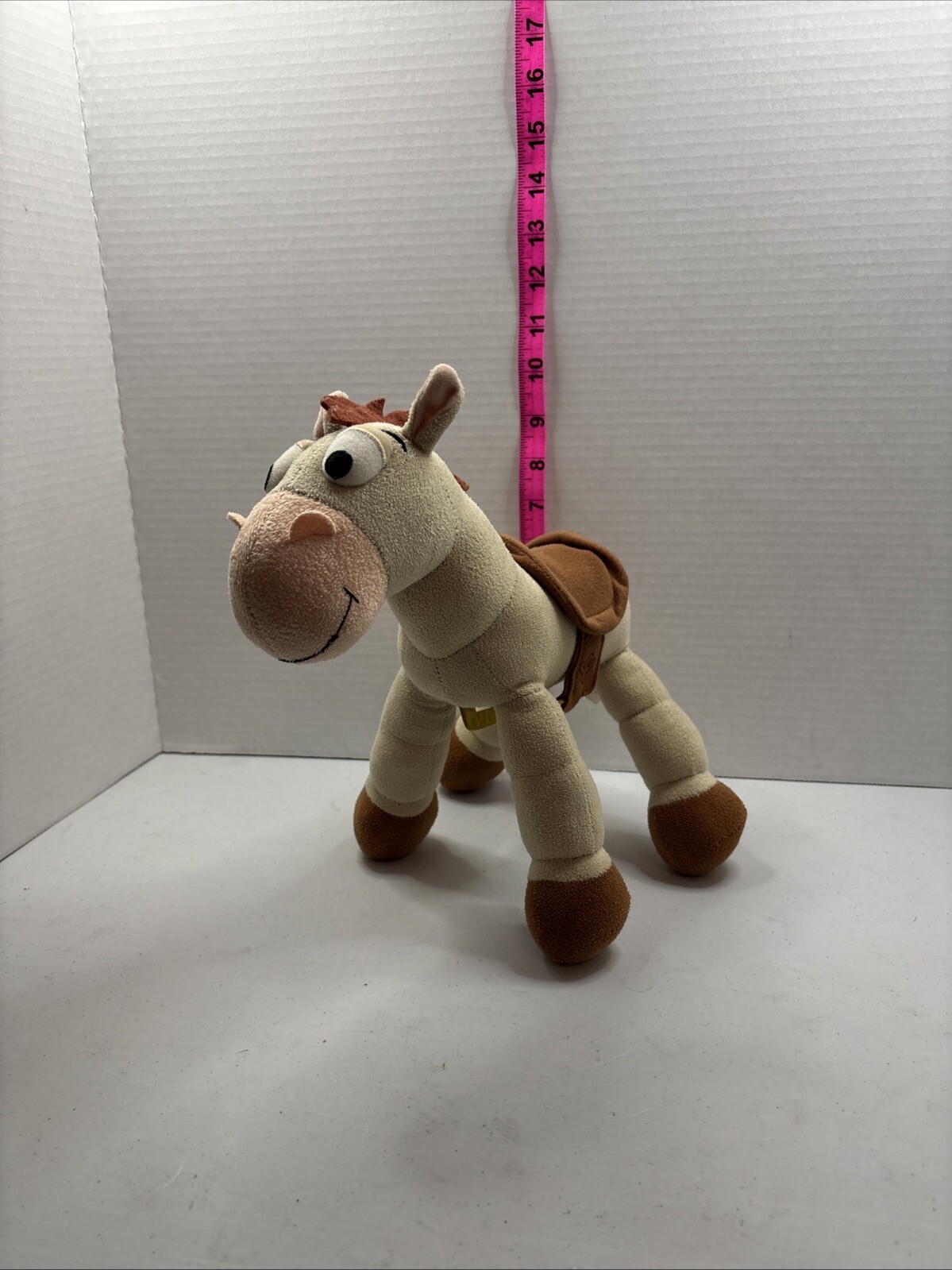Disney Parks Toy Story “BULLSEYE” Plush Pixar Poseable Jointed Legs Bendable 10”