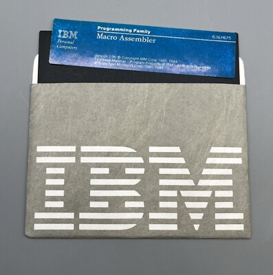 IBM Macro Assembler Version 2.00 Personal Computer Software 5.25  Disk 6361625