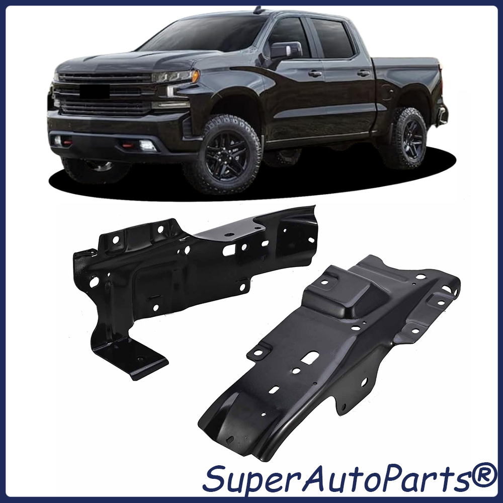 Chevy Bumper Face Bar Brackets Set of 2 Mounting Braces Retainer Pair