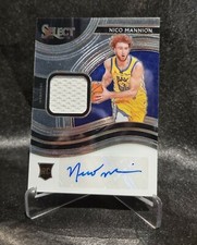 2020-21 Nico Mannion Select Jersey Auto /199! Golden State Warriors!
