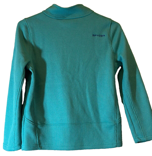 Kids Blue Spyder Zip Up Softshell Jacket Fleece Lined Size XL - Picture 6 of 12