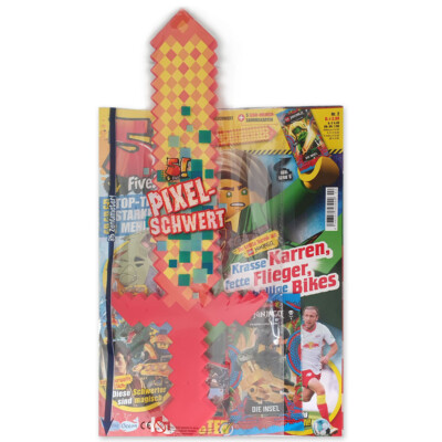 5!Five Magazin Nr. 2 (2021) Comics Pixel-Schwert und Ninjago Booster-Packung