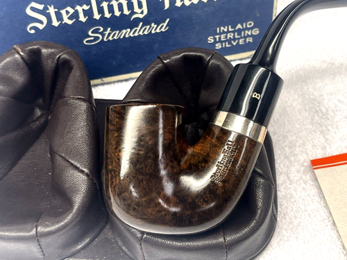 STERLING HALL Smooth #79 Full Bent OOm Paul Unsmoked w Box & Pamphlet NOS - Picture 3 of 21