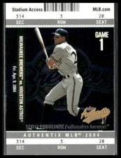 Scott Podsednik Foil #45 2004 Fleer Authentix Milwaukee Brewers