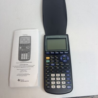 Texas Instruments TI-83 Plus Graphing Calculator - Black (83PL/TBL/1L1/A)