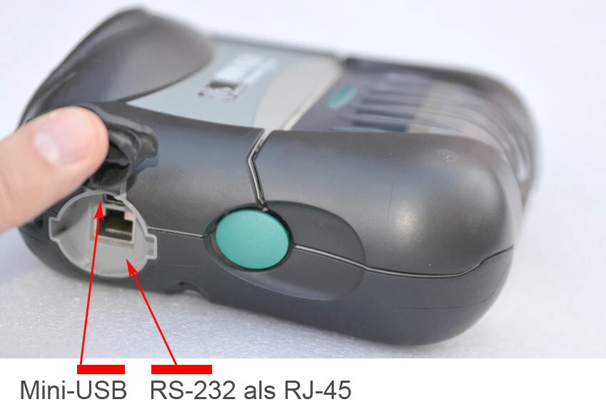 ZEBRA RW420 MOBILE DRUCKER MIT BATT+ BLUETOOTH USB LABELDRUCKER R4D-0UBA000E-00 - Bild 3 von 4