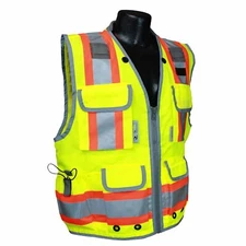 Radians SV55-2ZGD-L Type R C-2 Heavy Duty Two Tone Engineer Safety Vest, Large
