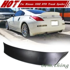 Fit FOR NISSAN 350Z Coupe Convertible V Look Trunk Spoiler DTO Unpainted