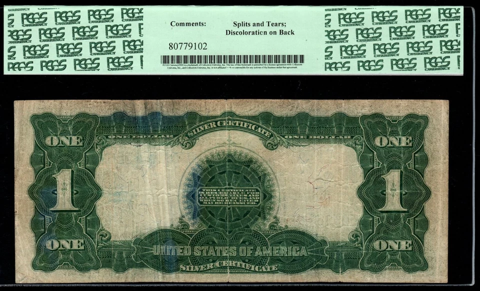 Fr 229a 1899 $1 Silver Certificate PCGS 10 Black Eagle KEY NOTE DATE RIGHT (AFJ) - Image 3 of 4