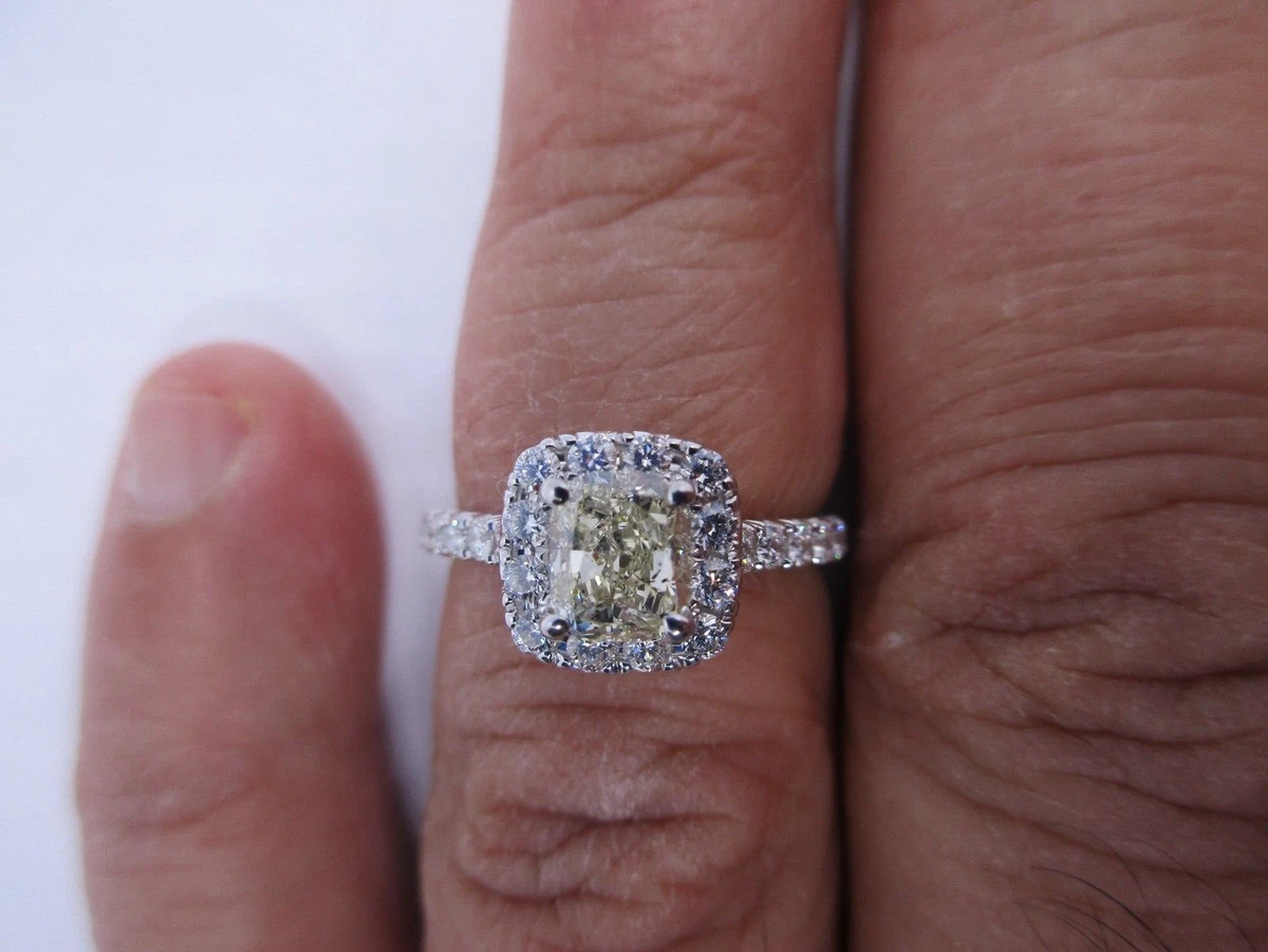 Anillo Solitario En Oro Amarillo De 14K Y Montadura Platinada Con Un Brillante De 30 Puntos-BIZZARRO