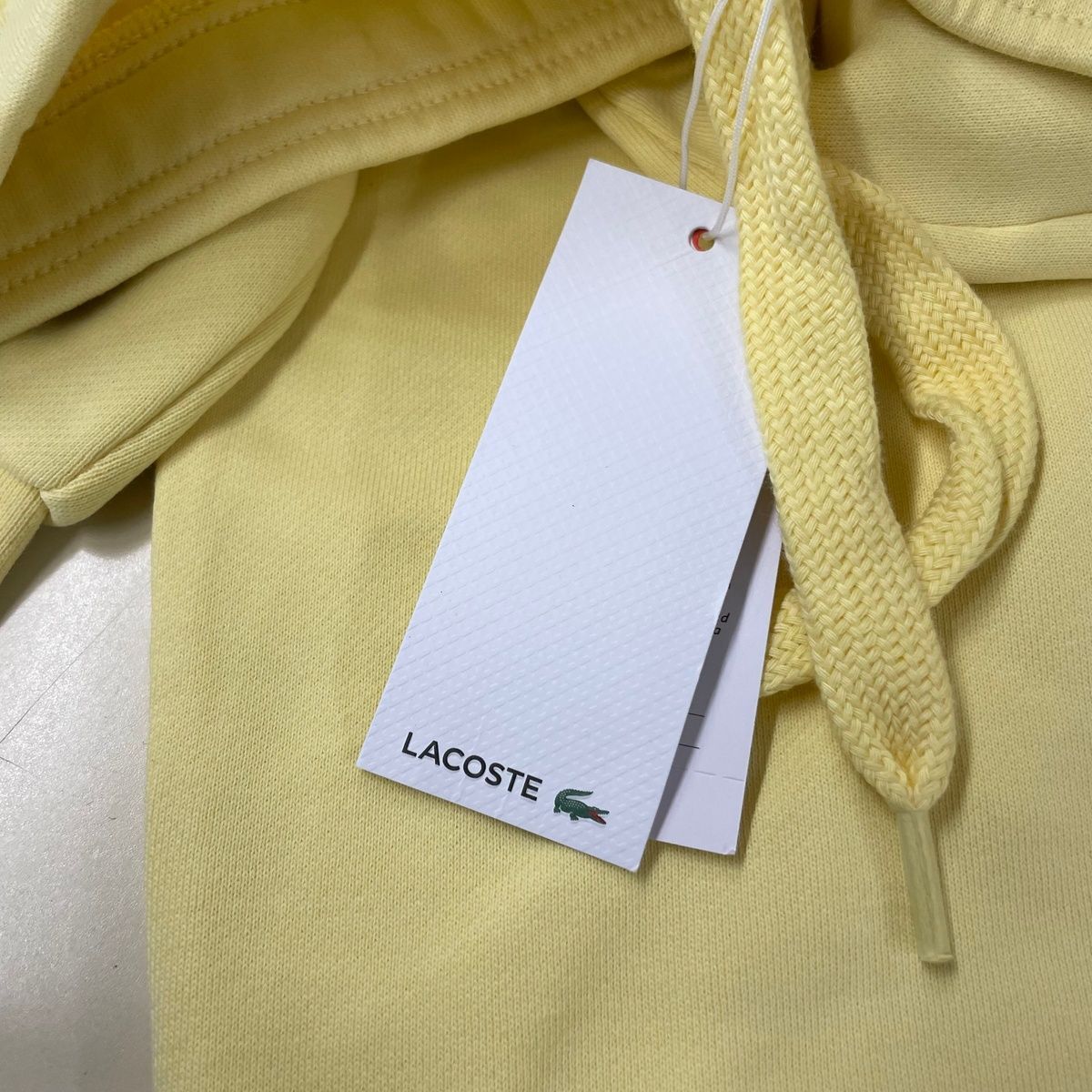 Lacoste トレーニングパンツ ネイビー/イエロー Lacoste Sweatpants L Yellow Colorblock Cotton Activewear